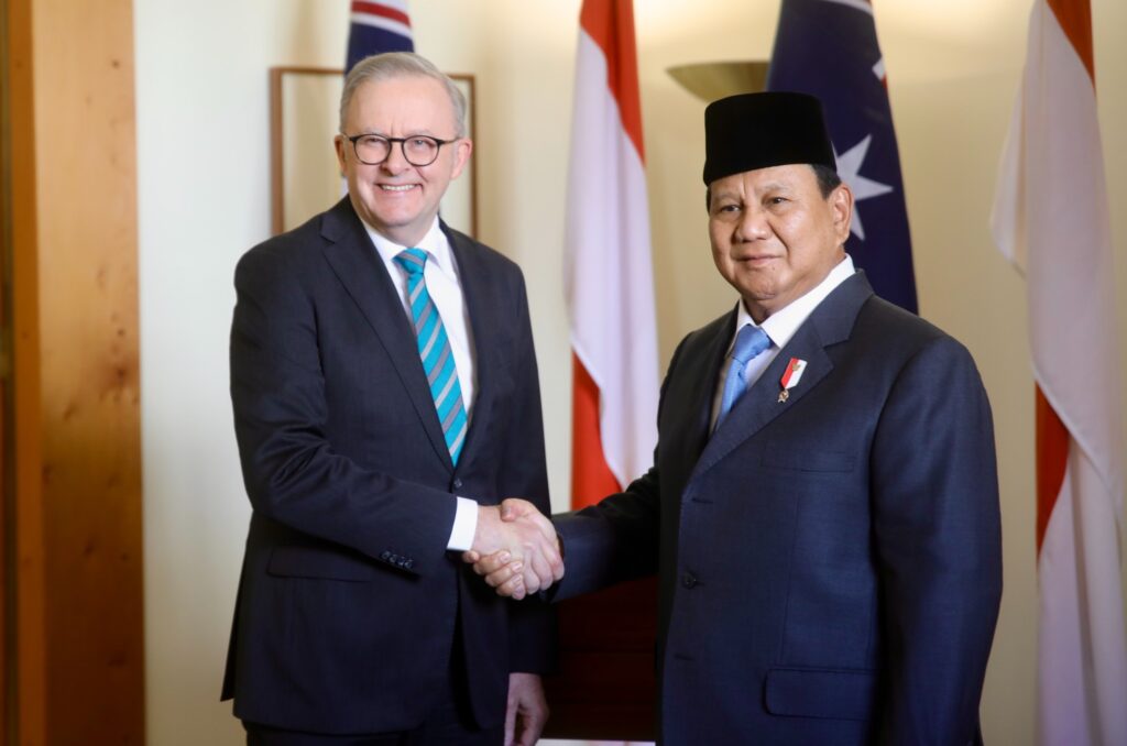 Prabowo Subianto Bertemu dengan PM Australia, Bahas Tantangan Regional dan Latihan Militer Bersama