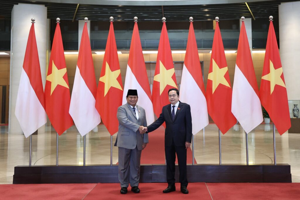 Setelah Bertemu dengan Presiden Vietnam, Prabowo Subianto Bertemu dengan Ketua Majelis Nasional untuk Mendiskusikan Potensi Kerja Sama