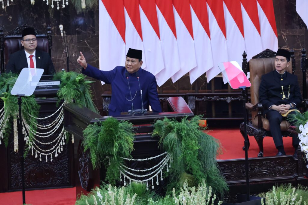 Sidang Pleno Majelis Permusyawaratan Rakyat (MPR) Republik Indonesia untuk Pelantikan Presiden dan Wakil Presiden Terpilih untuk Periode 2024-2029 di Gedung Nusantara, MPR/DPR/DPD, Senayan, Jakarta, 20 Oktober 2024