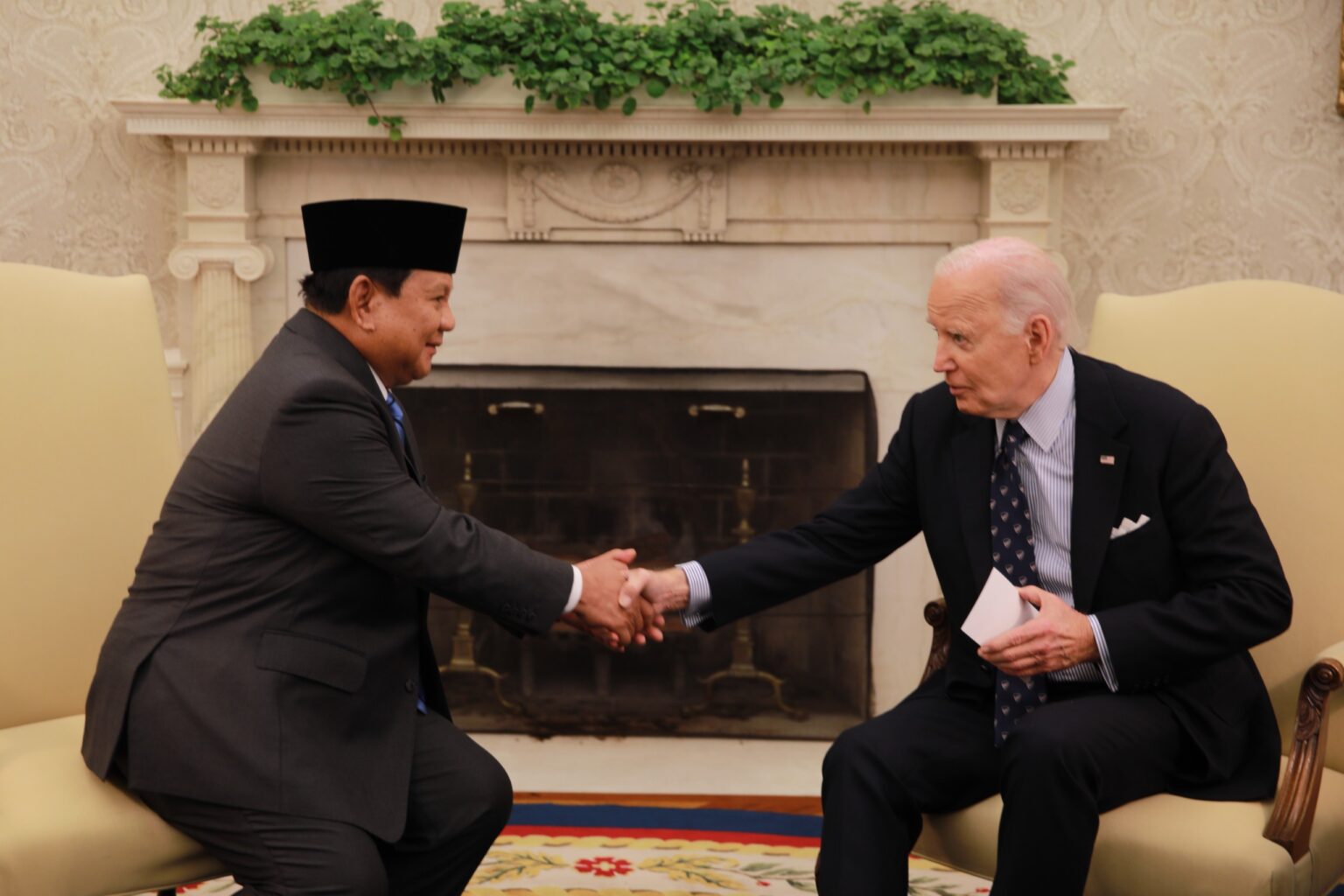 Prabowo Subianto and Biden Agree to Expand Joint Military Exercises, Strengthen Maritime Security